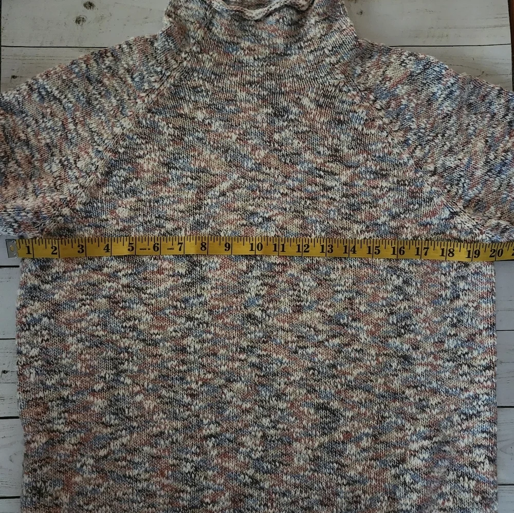 LL BEAN 100% Cotton Multicolor Knit Pullover Sweater Size Large - Picture 8 of 10